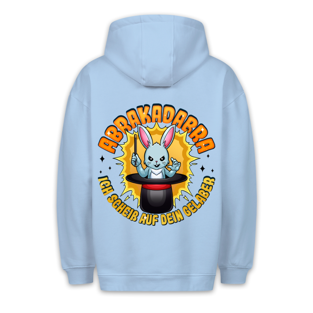 Abrakadabra Hase - Hoodie Unisex Rückendruck