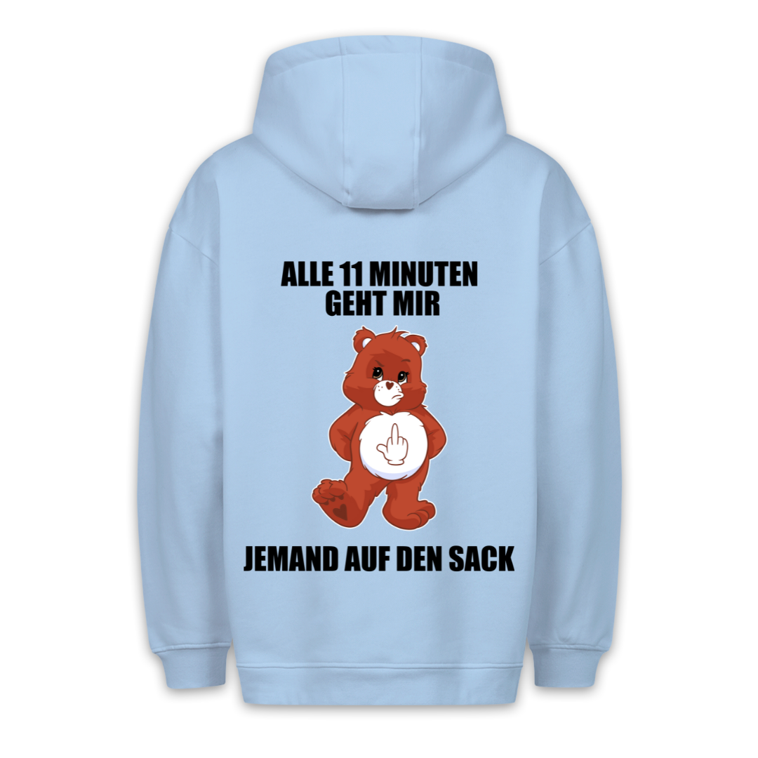 11 Minuten Bär - Hoodie Unisex Rückendruck