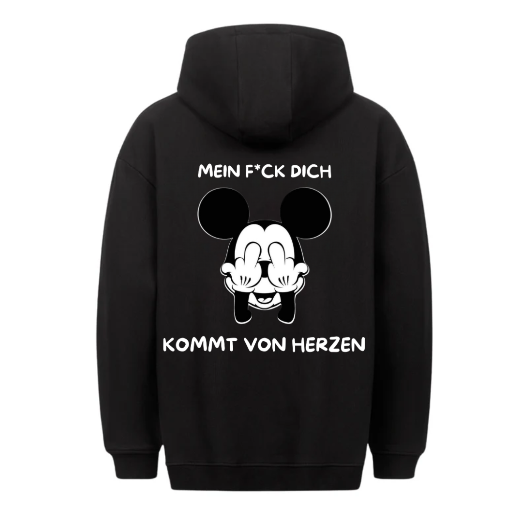 Von Herzen Maus - Hoodie Unisex Rückendruck