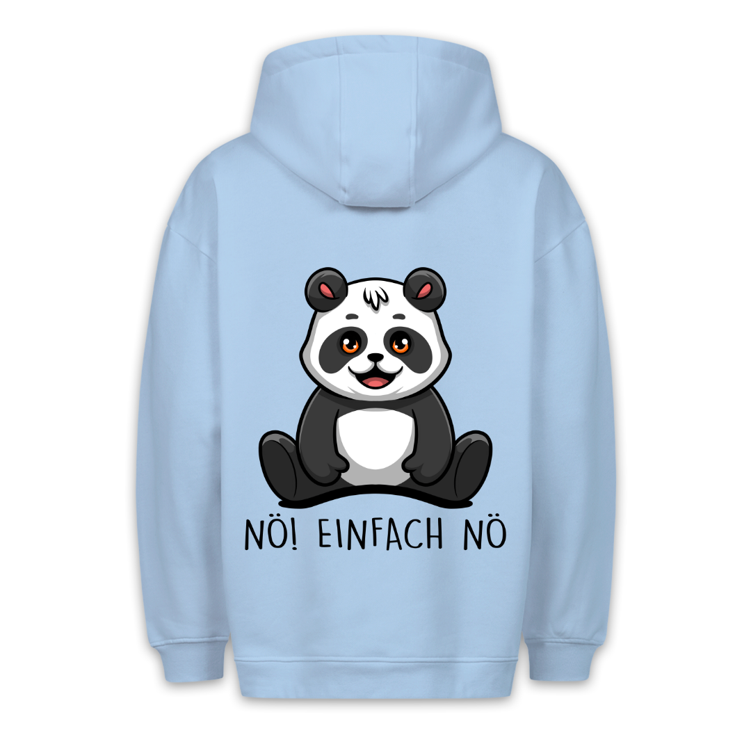 Nö! Panda - Hoodie Unisex Rückendruck