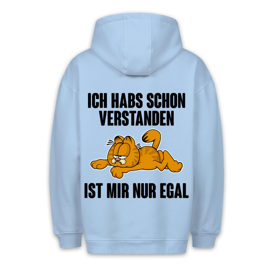 Habs Verstanden Katze - Hoodie Unisex Rückendruck