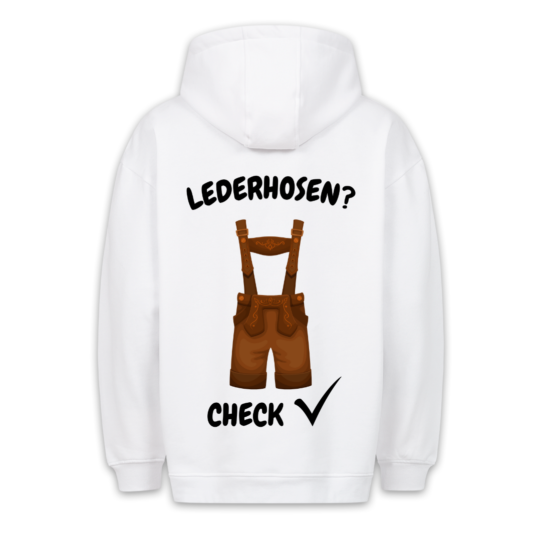 Lederhosen? Check - Premium Unisex Hoodie