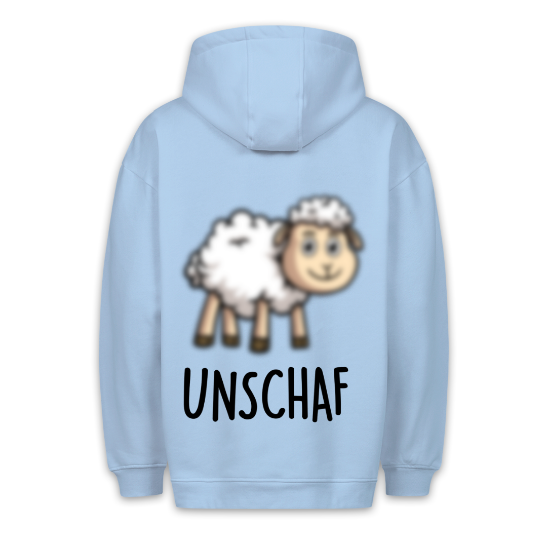 Unschaf Schaf - Hoodie Unisex Rückendruck