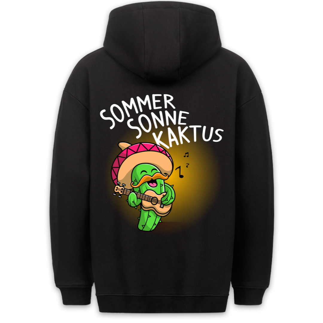 Sommer Kaktus - Hoodie Unisex Rückendruck