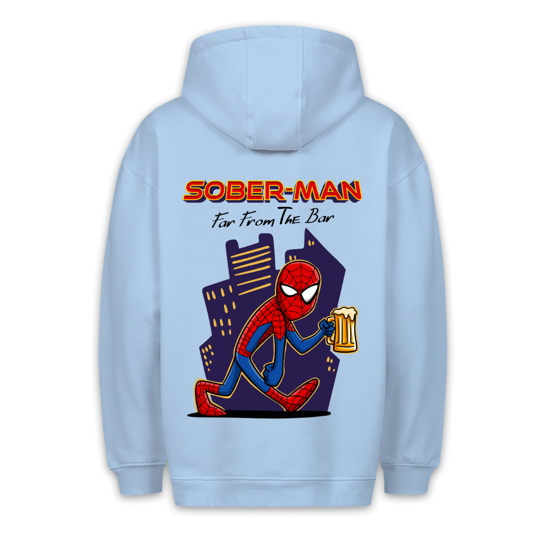 Sober-Man - Hoodie Unisex Rückendruck