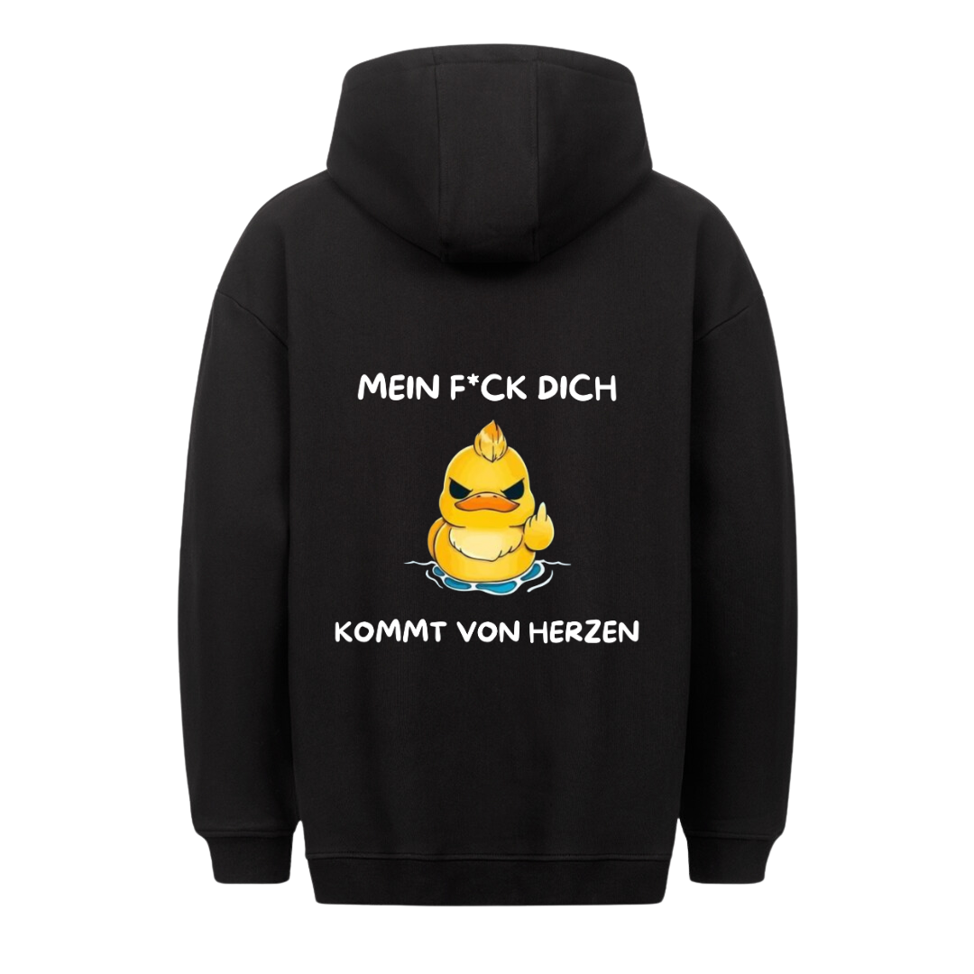 Von Herzen Ente - Hoodie Unisex Rückendruck