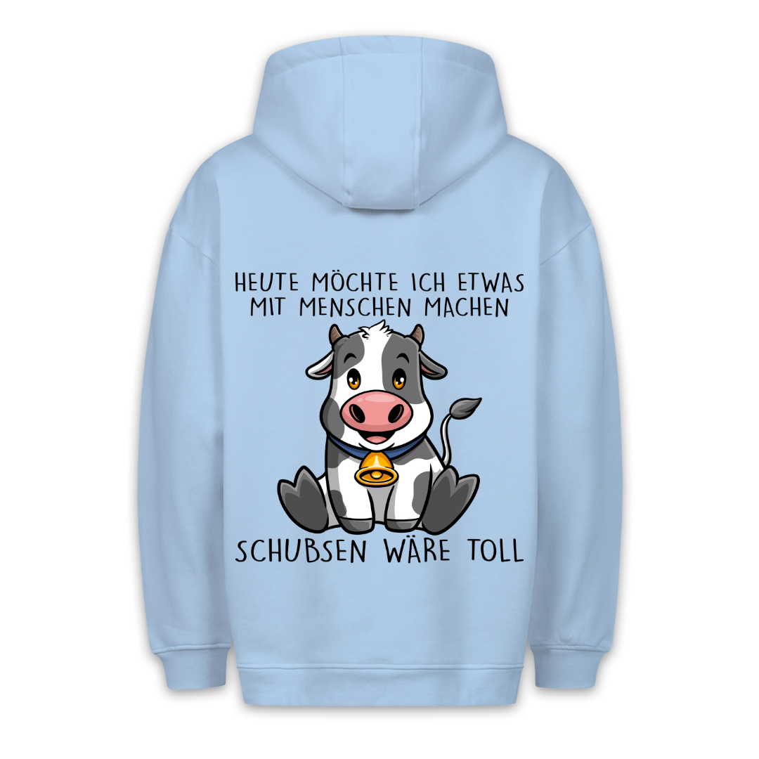 Schubsen Kuh - Hoodie Unisex Rückendruck