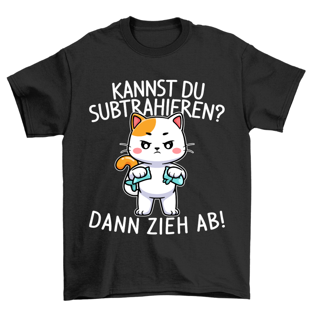 Subtrahieren Katze - Shirt Unisex