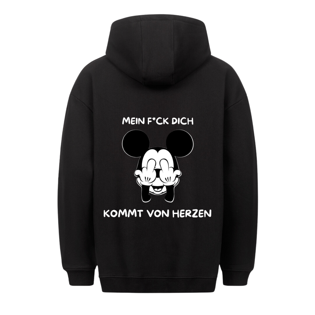 Von Herzen Maus - Hoodie Unisex Rückendruck