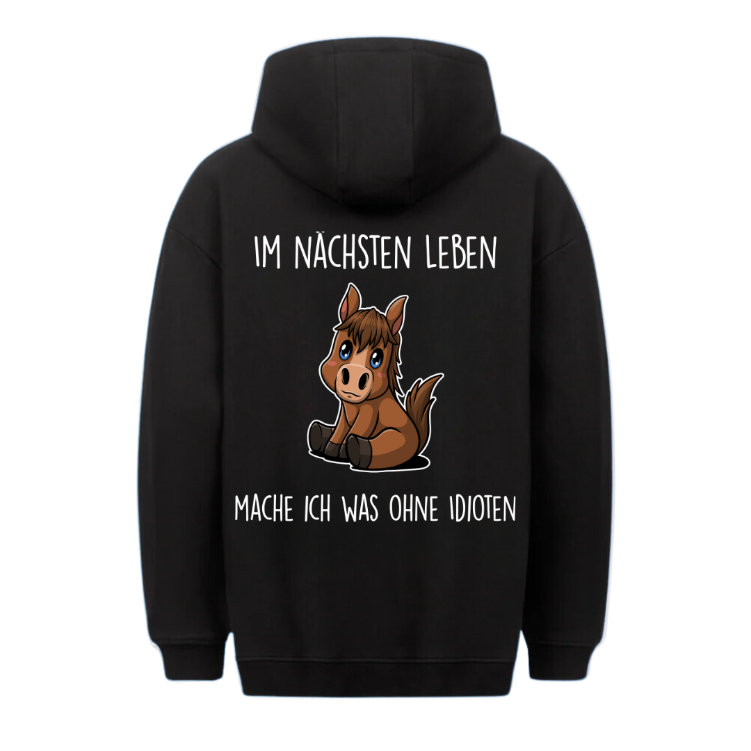 Nächsten Leben Pony - Hoodie Unisex Rückendruck