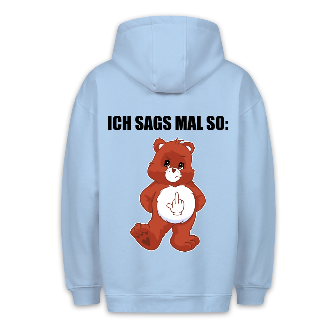 Ich Sag's So Bär - Hoodie Unisex Rückendruck