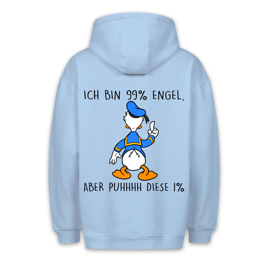 99% Engel Ente - Hoodie Unisex Rückendruck