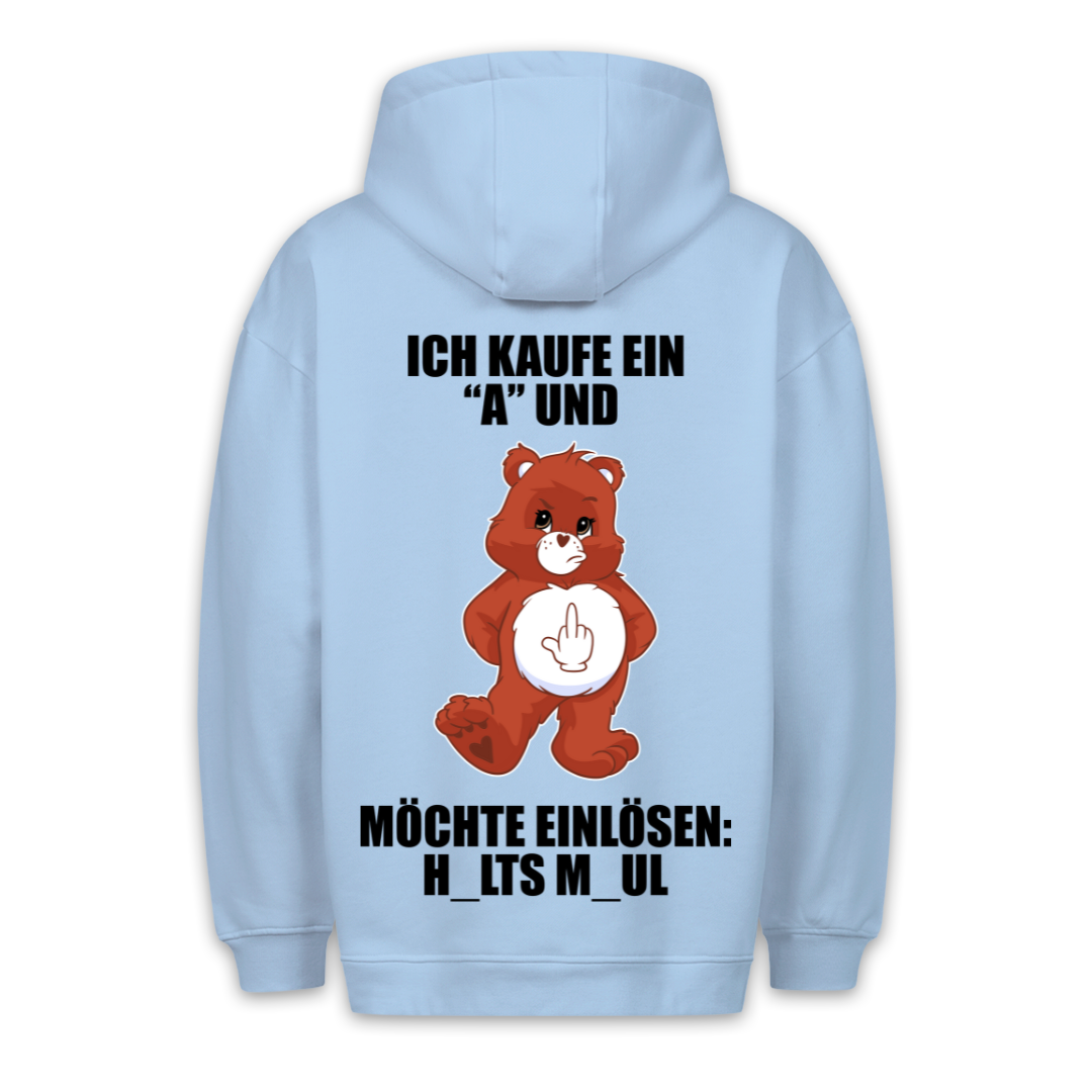 Einlösen Bär - Hoodie Unisex Rückendruck