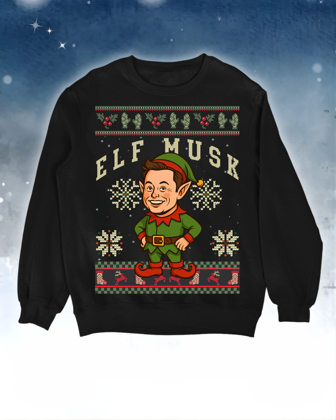 Elf Musk - Ugly Sweater