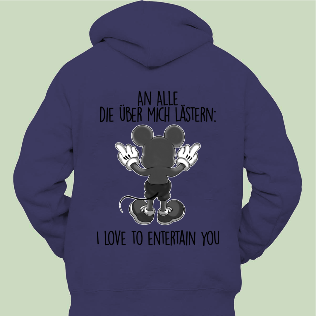 Lästern Maus - Hoodie Zipper Unisex