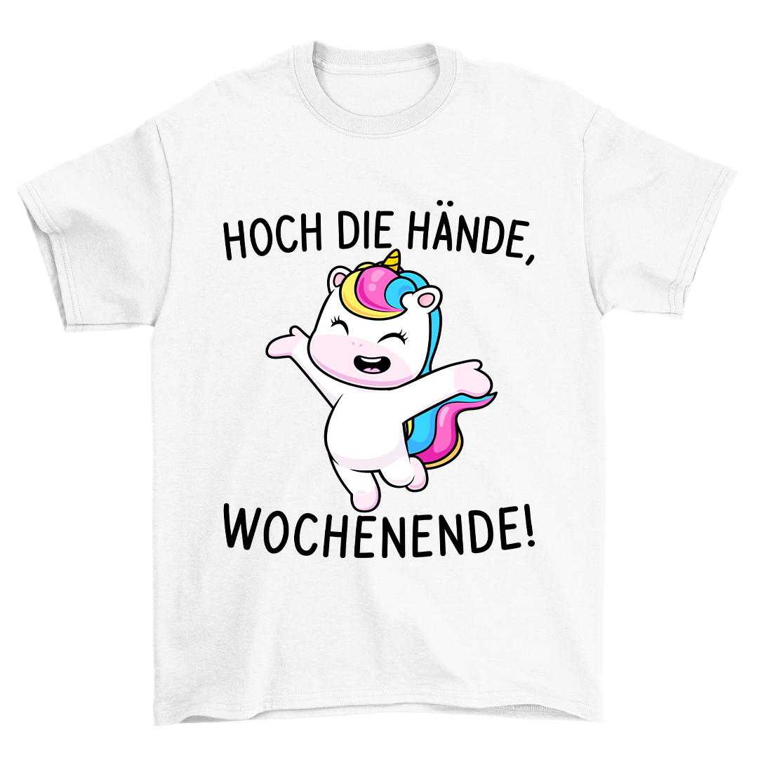 Wochenende Einhorn - Shirt Unisex