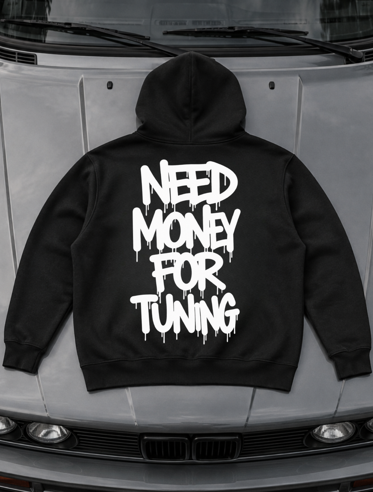 need money for tuning - Hoodie Unisex Backprint