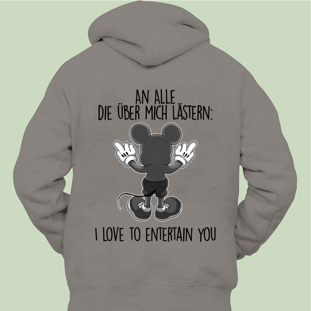 Lästern Maus - Hoodie Zipper Unisex