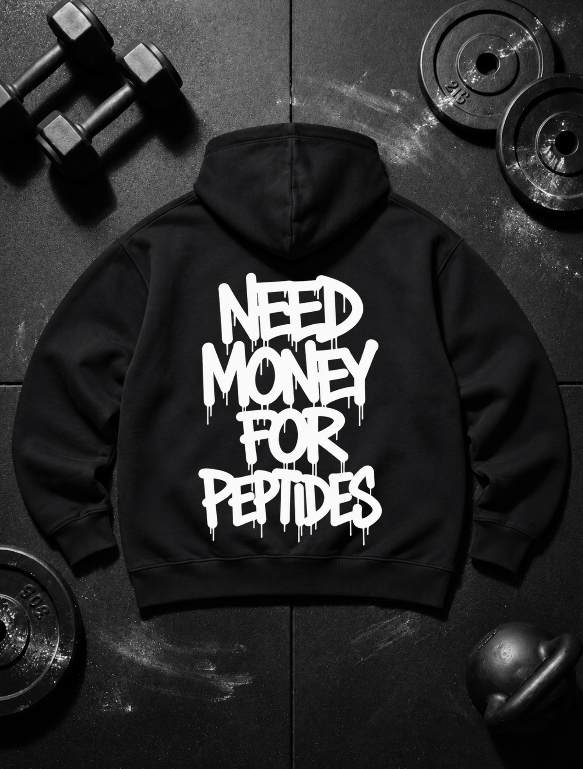 need money for peptides - Hoodie Unisex Backprint