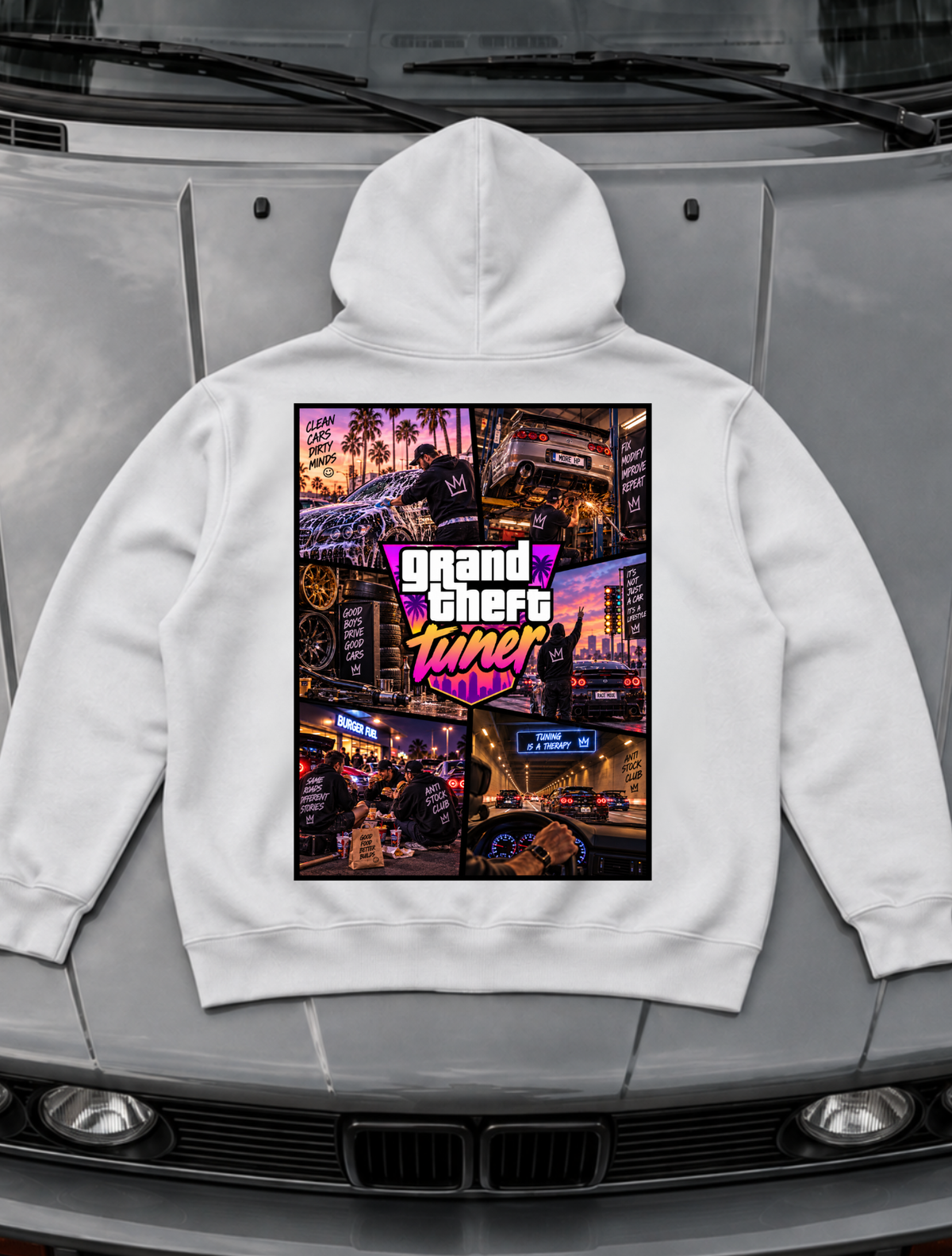 grand theft tuner - Hoodie Unisex Backprint