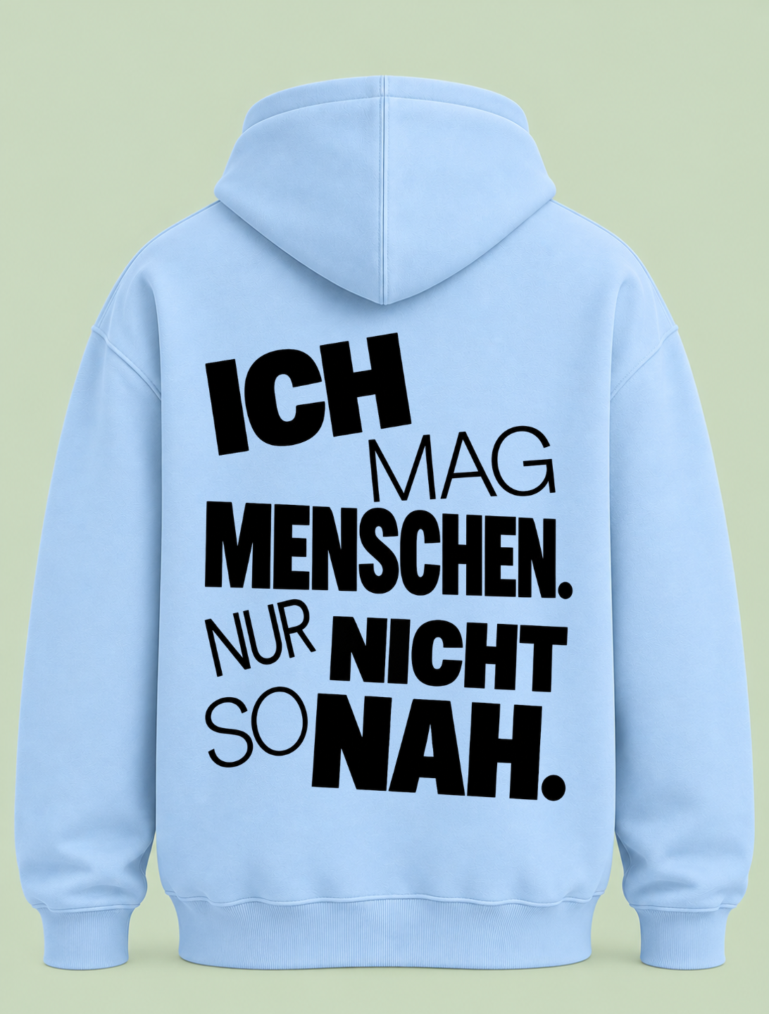 Nicht so nah - Hoodie Unisex Backprint