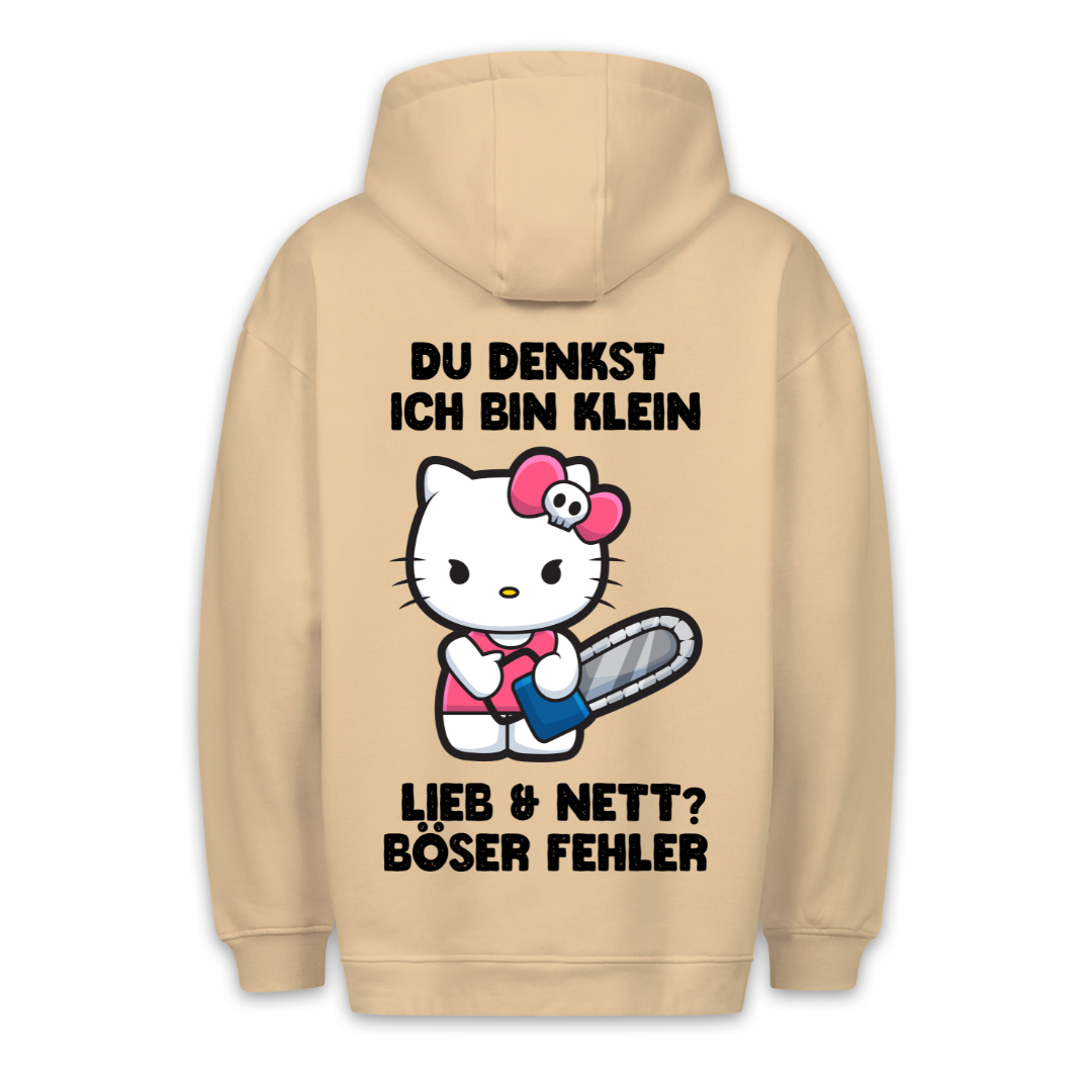 Böser Fehler Kätzchen - Hoodie Unisex Rückendruck