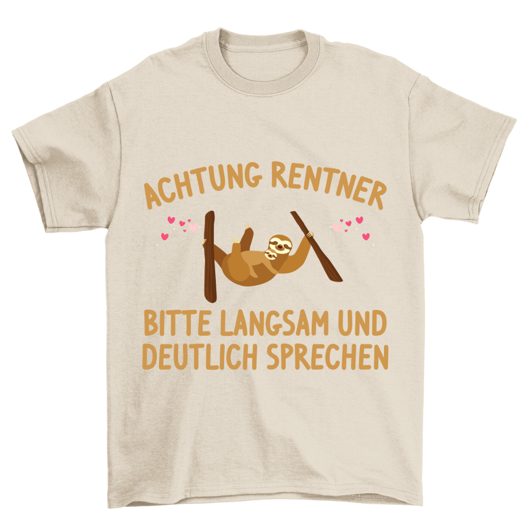 Achtung Faultier - Shirt Unisex