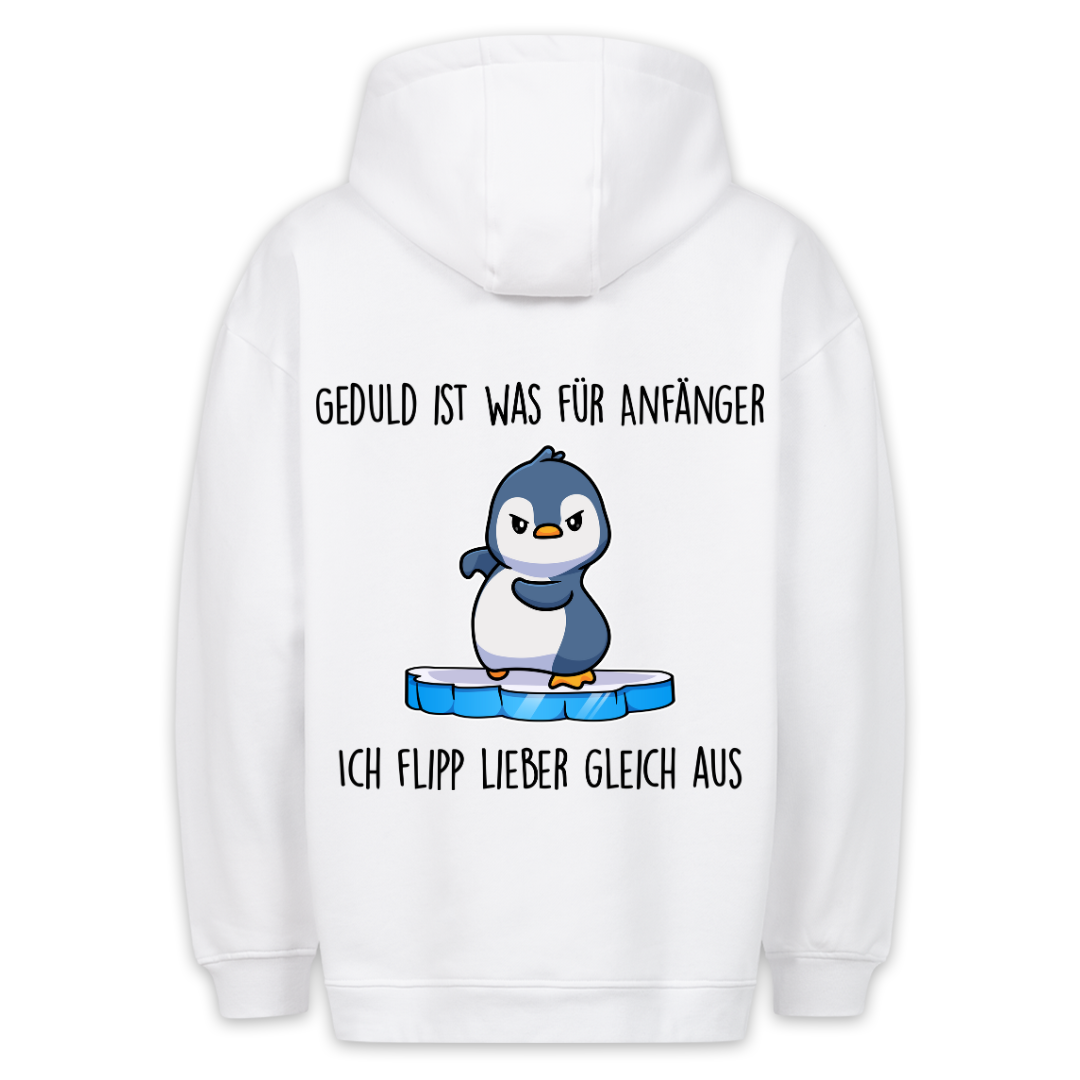 Geduld - Hoodie Unisex Rückendruck