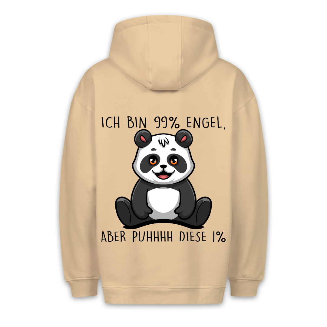 Engel Panda - Hoodie Unisex Rückendruck