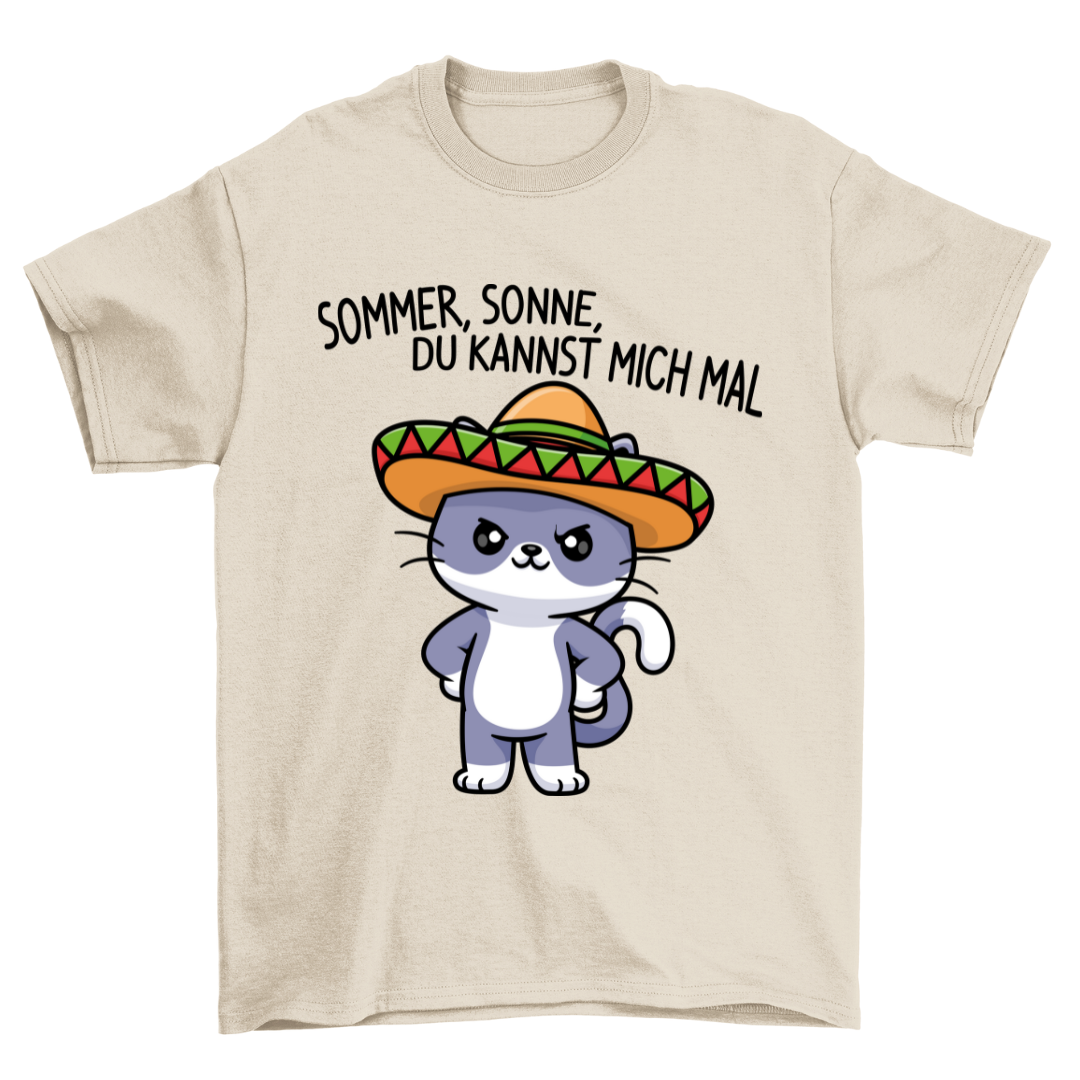 Sommer Sonne Katze - Shirt Unisex