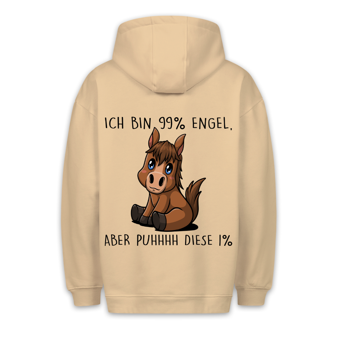 Engel Pony - Hoodie Unisex Rückendruck