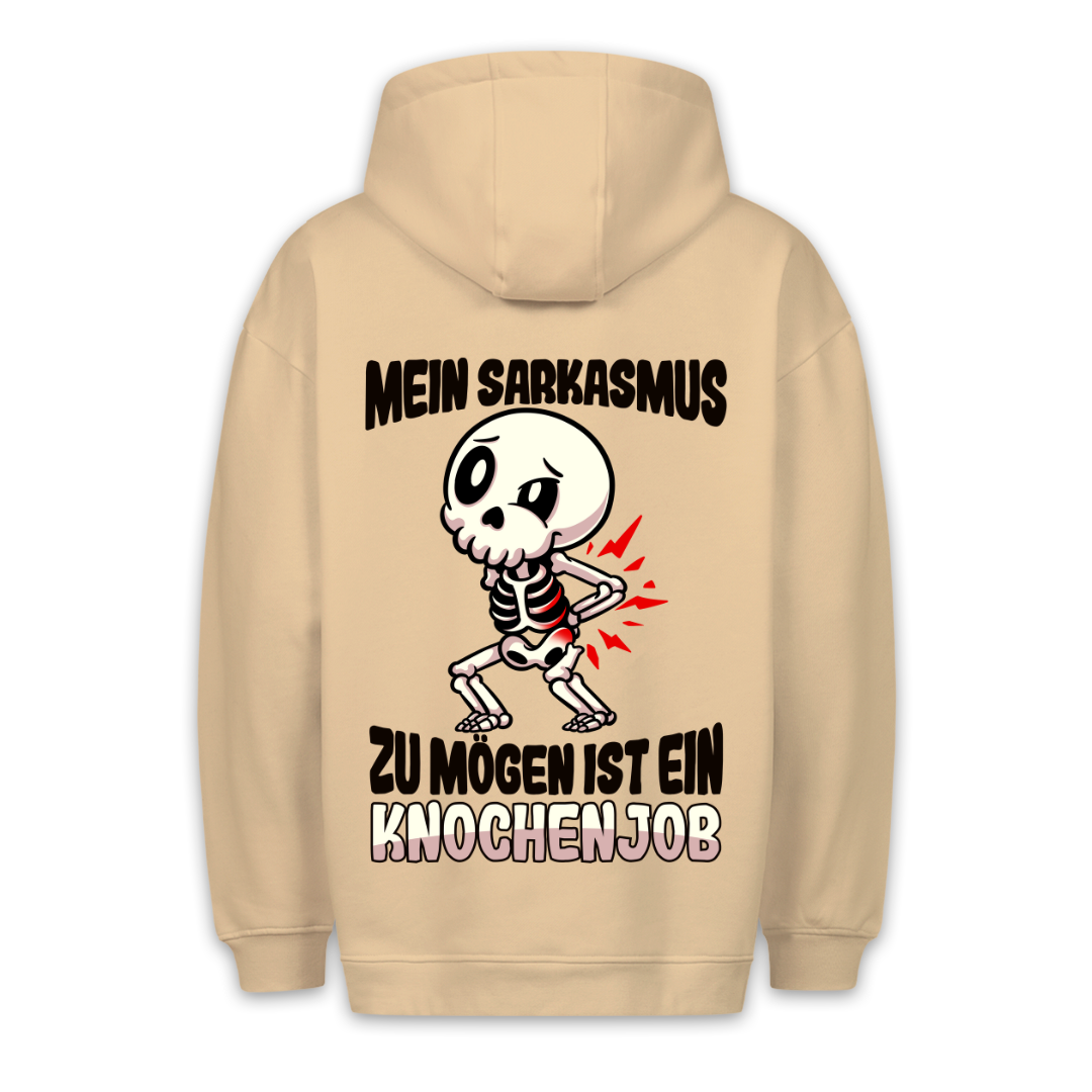 Knochenjob Skelett - Hoodie Unisex Rückendruck