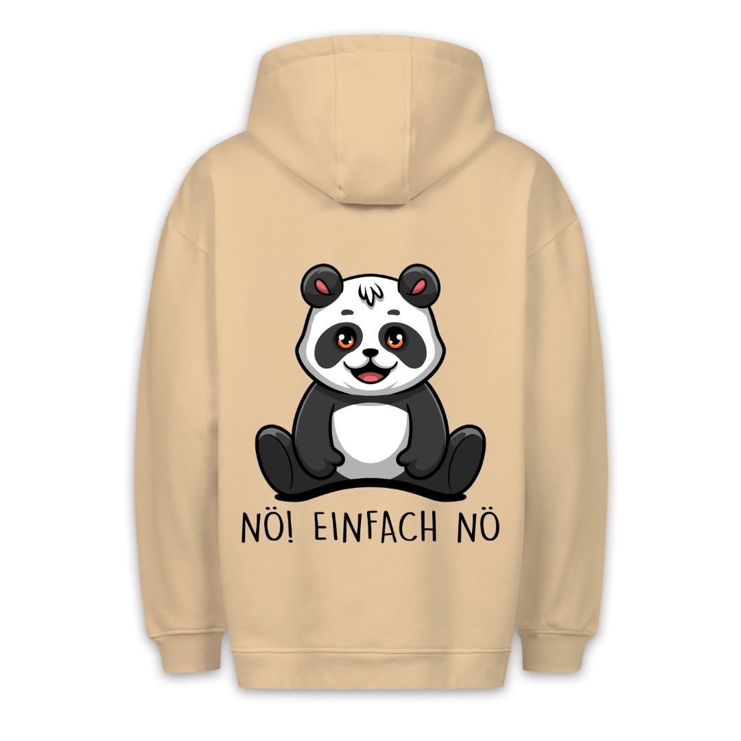 Nö! Panda - Hoodie Unisex Rückendruck