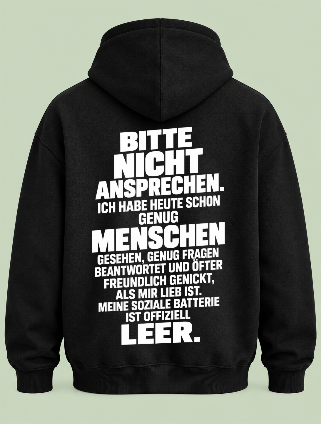 Meine Batterie - Hoodie Unisex Backprint