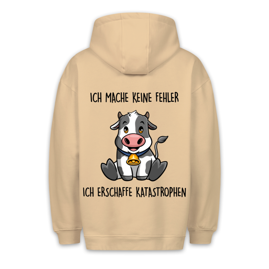 Katastrophen Kuh - Hoodie Unisex Rückendruck