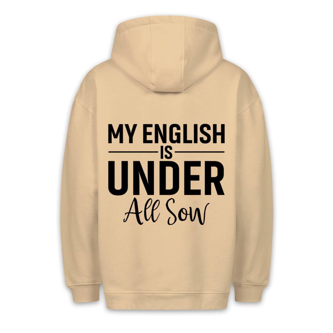 My English -  Hoodie Unisex Rückendruck