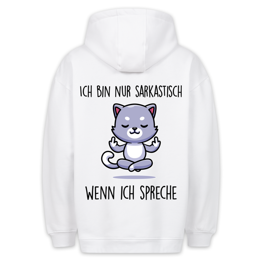 Sarkastisch - Hoodie Unisex Rückendruck