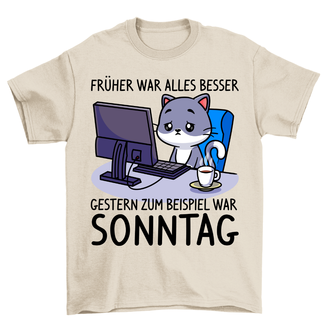 Sonntag Katze - Shirt Unisex