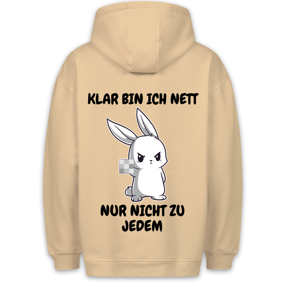 Nett Häschen - Hoodie Unisex Rückendruck