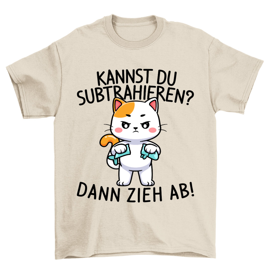 Subtrahieren Katze - Shirt Unisex