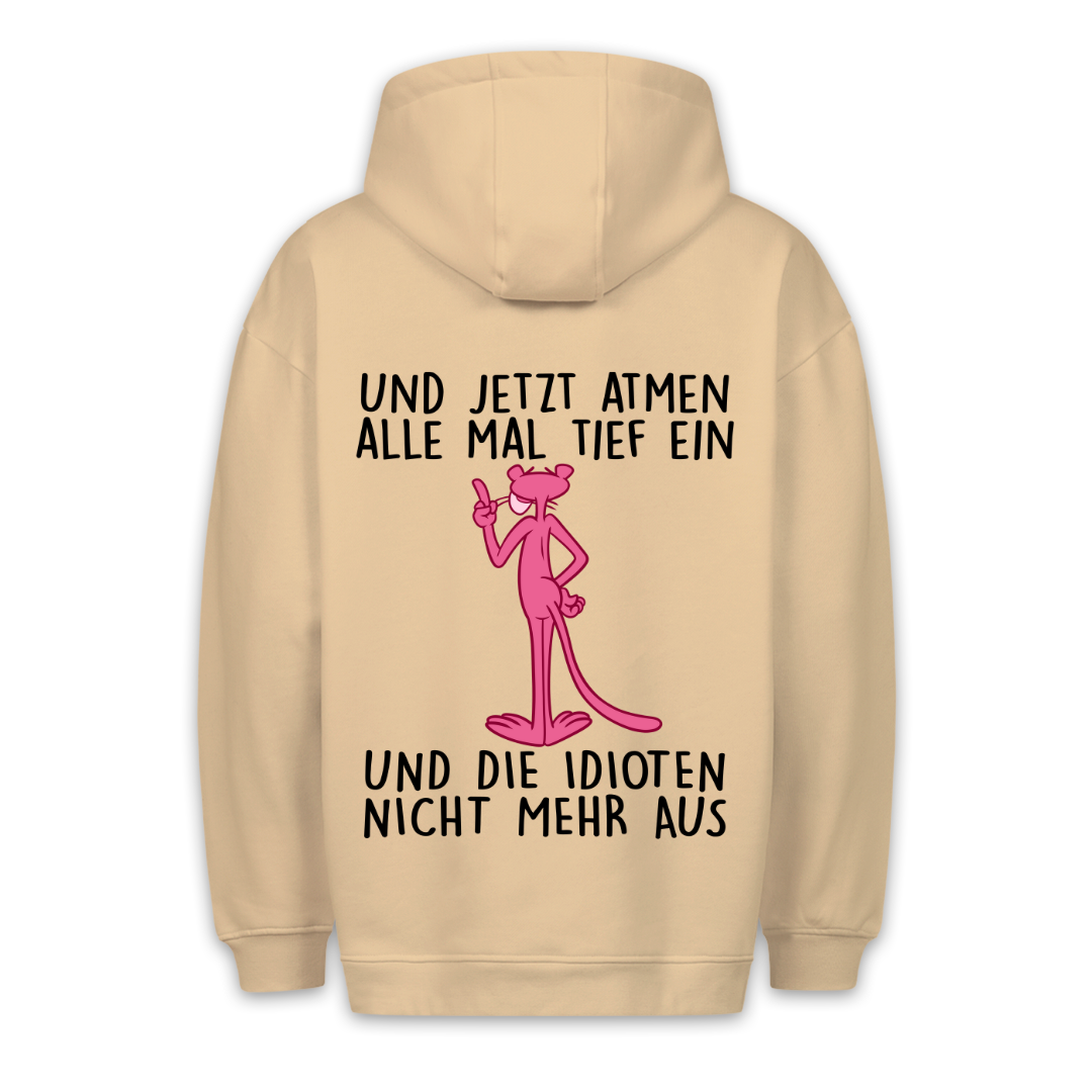 Einatmen Panther - Hoodie Unisex Rückendruck