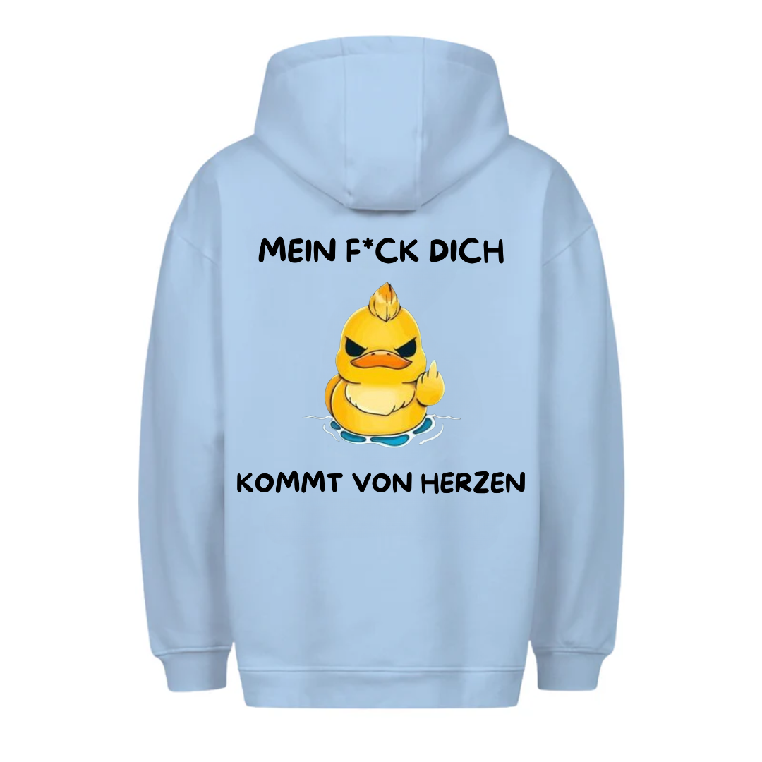 Von Herzen Ente - Hoodie Unisex Rückendruck