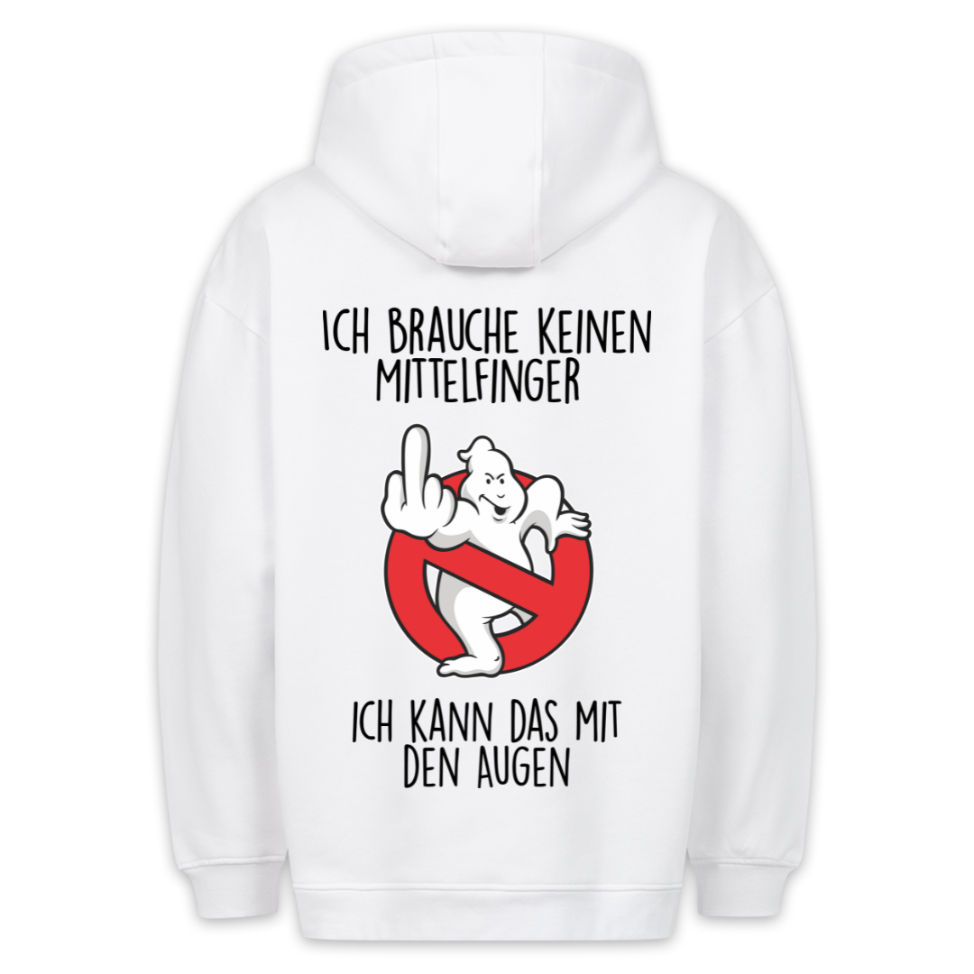 Mittelfinger - Hoodie Unisex Rückendruck