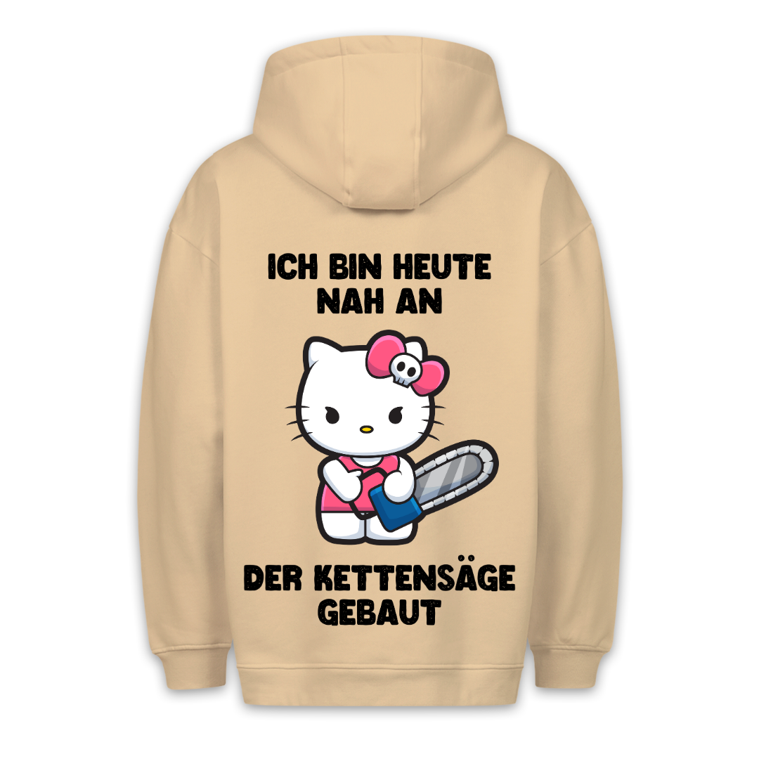 Kettensäge Kätzchen - Hoodie Unisex Rückendruck