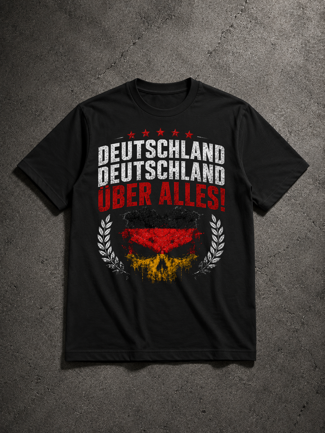 Über alles Totenkopf - Shirt Unisex