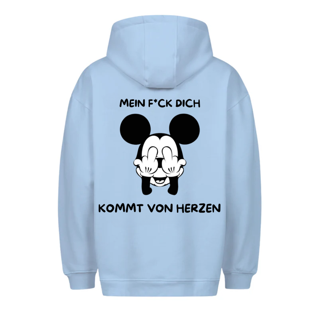 Von Herzen Maus - Hoodie Unisex Rückendruck