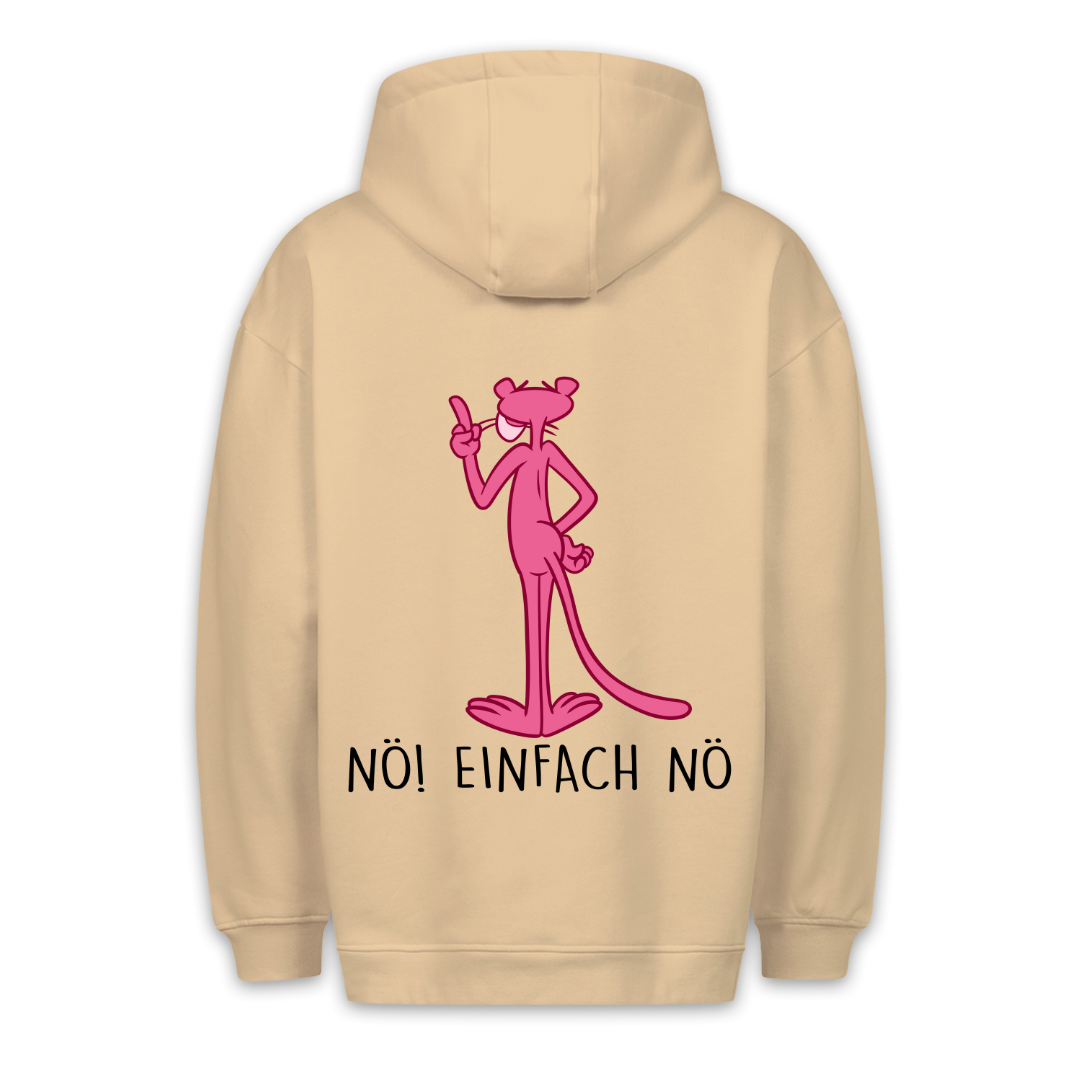 Nö! Panther - Hoodie Unisex Rückendruck