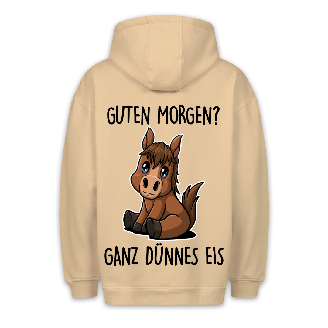 Guten Morgen? Pony - Hoodie Unisex Rückendruck