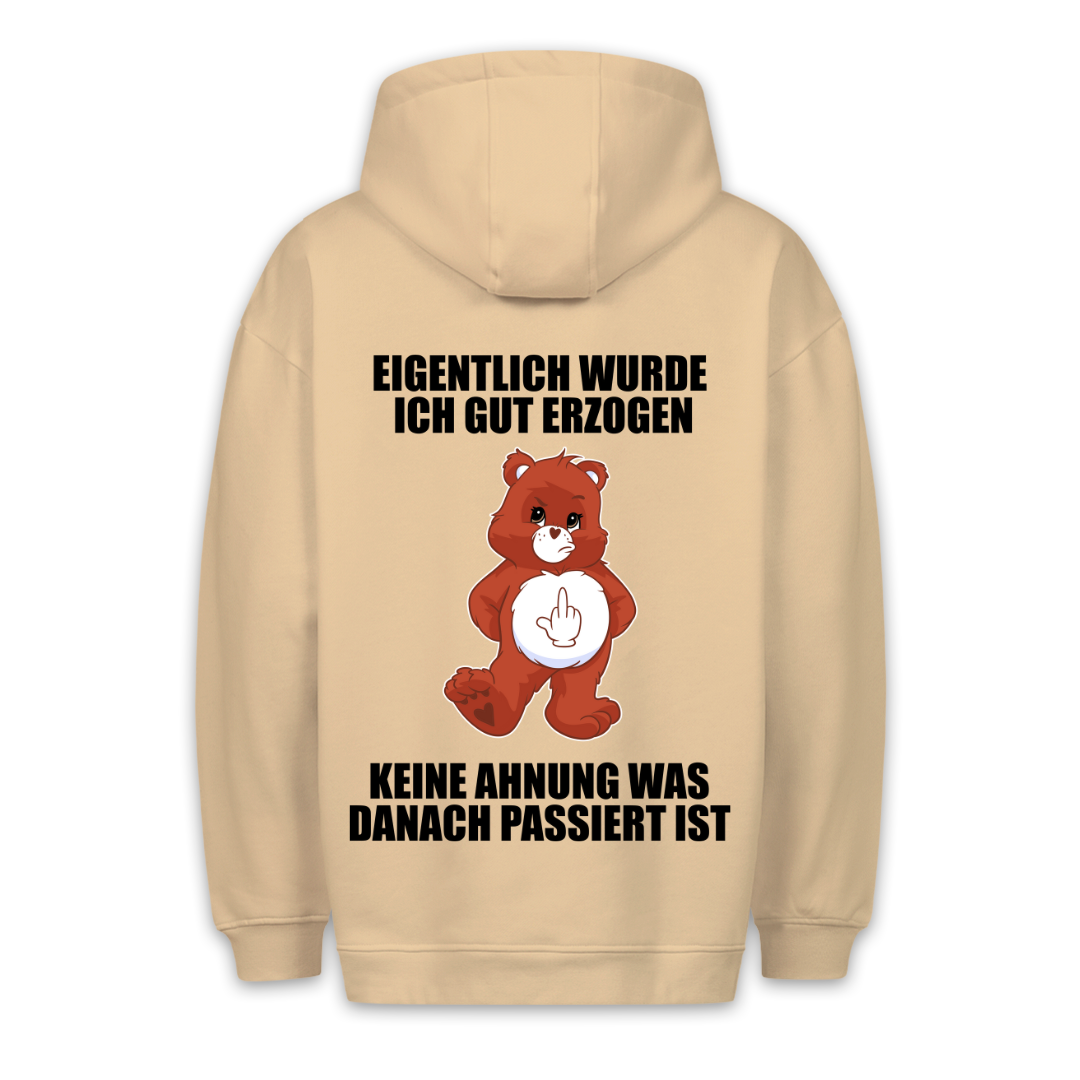 Gut Erzogen Bär - Hoodie Unisex Rückendruck