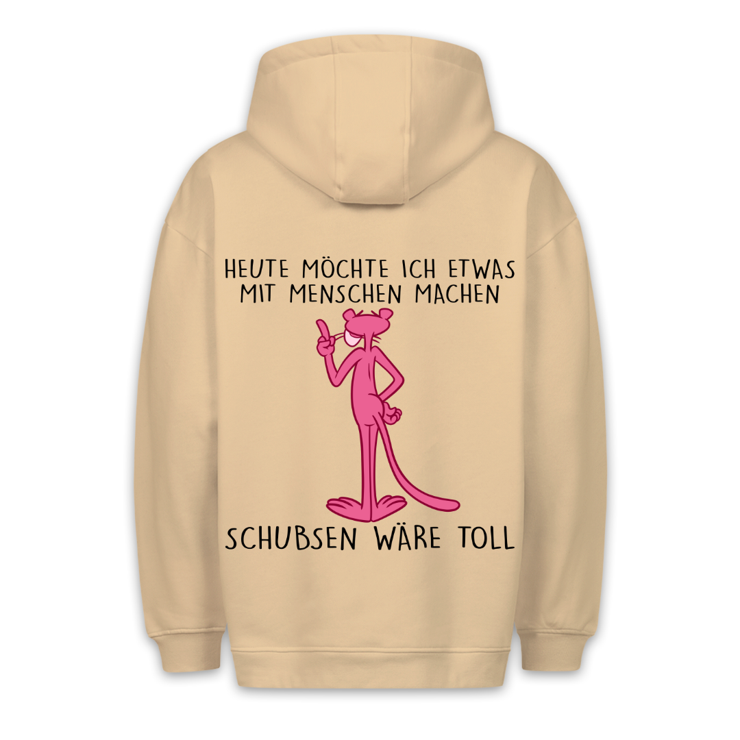 Mit Menschen machen Panther -  Hoodie Unisex Rückendruck